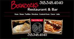 Desktop Screenshot of boondocksrestaurantandbar.com